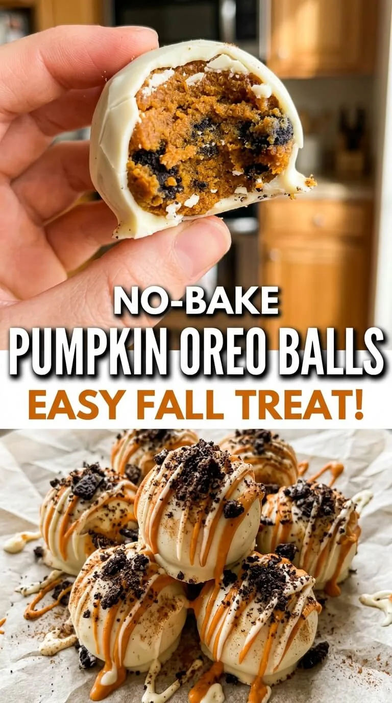 5-Ingredient No-Bake Pumpkin Oreo Balls preparation steps