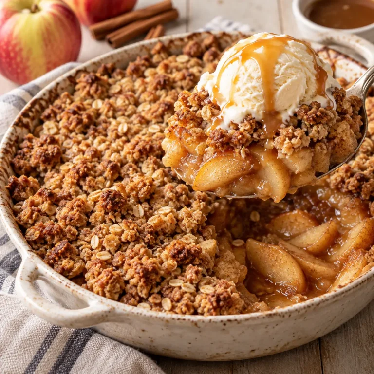 Apple Crisp Recipe with Oat Topping