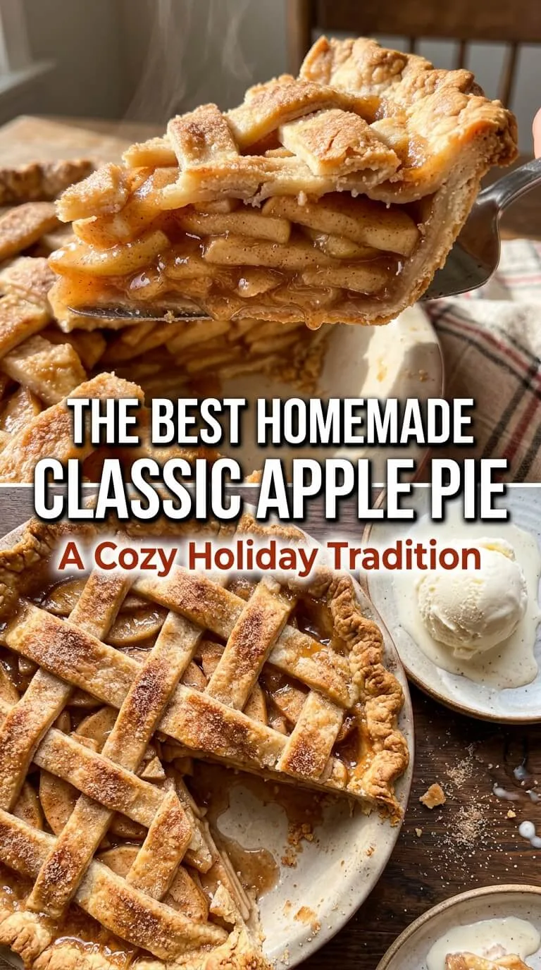Classic Apple Pie preparation steps with a flaky double crust
