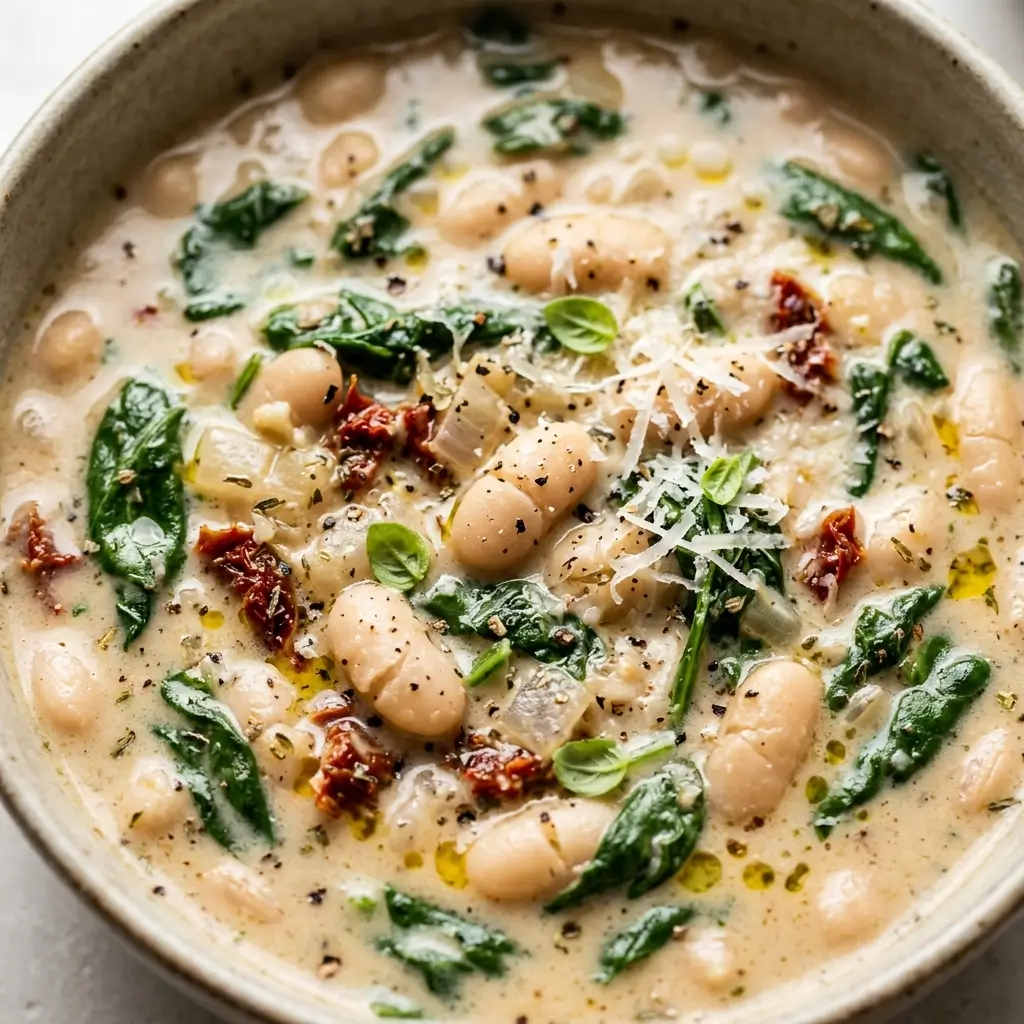 Creamy Tuscan White Bean Soup