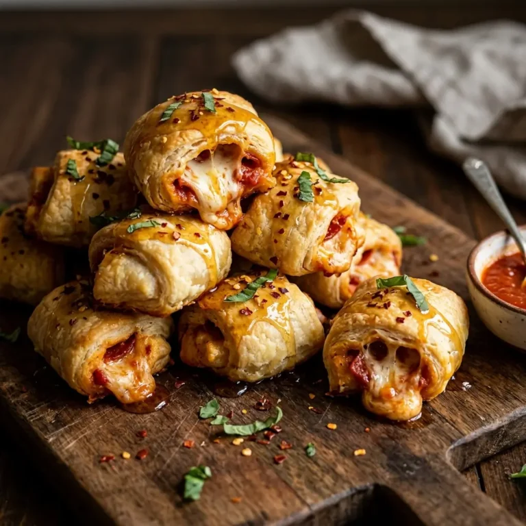 Hot Honey Pepperoni Pizza Rolls