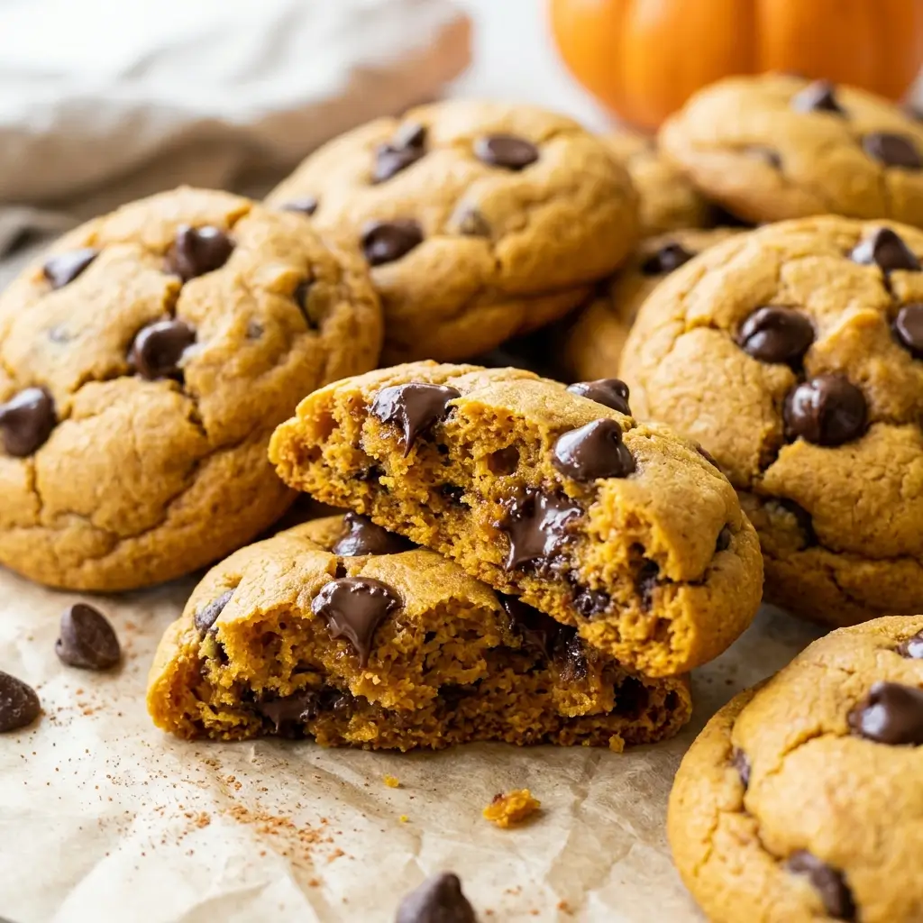 Pumpkin-Chocolate-Chip-Cookies