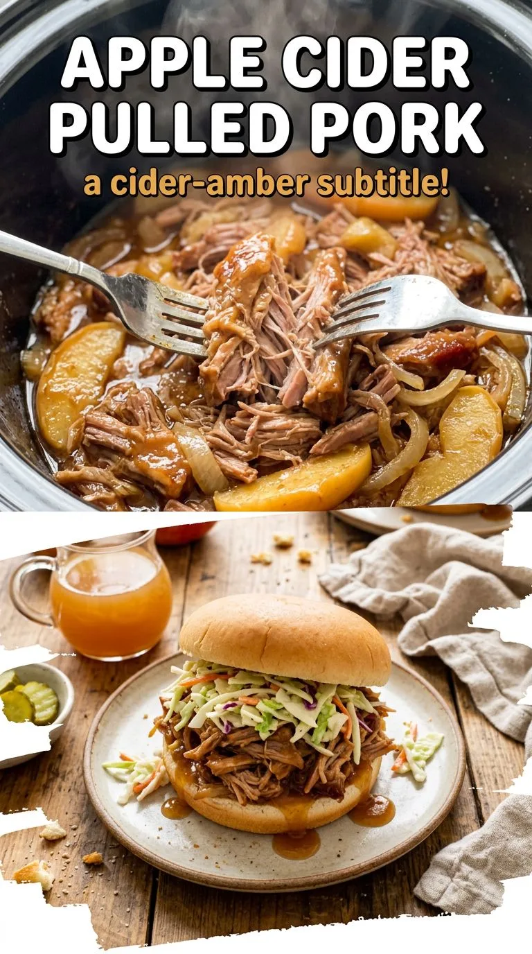 apple cider pulled pork - recipe photo