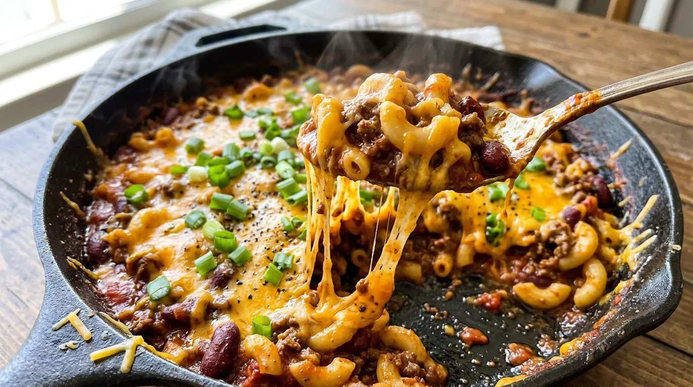 Chili Mac and Cheese - homemade recipe