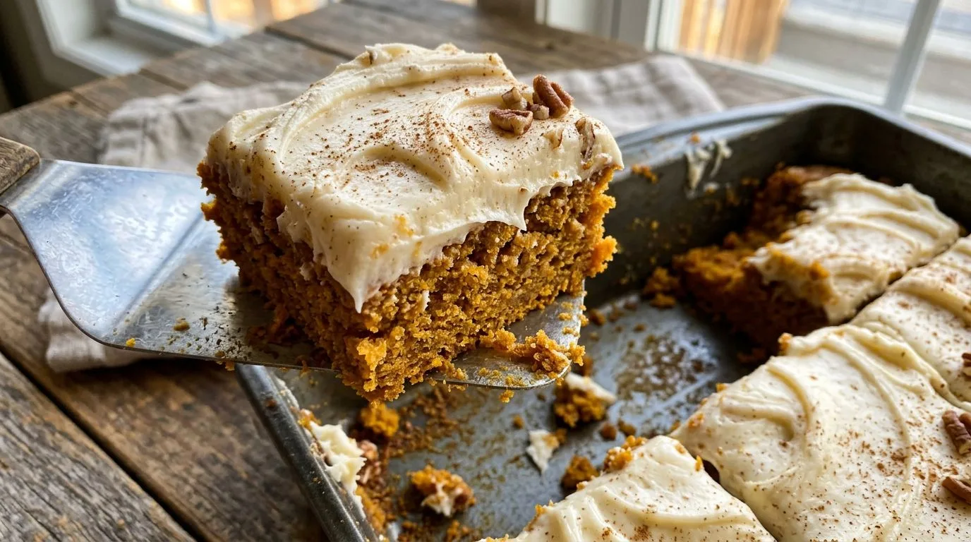Classic Pumpkin Bars with Cream Cheese Frosting - homemade recipe