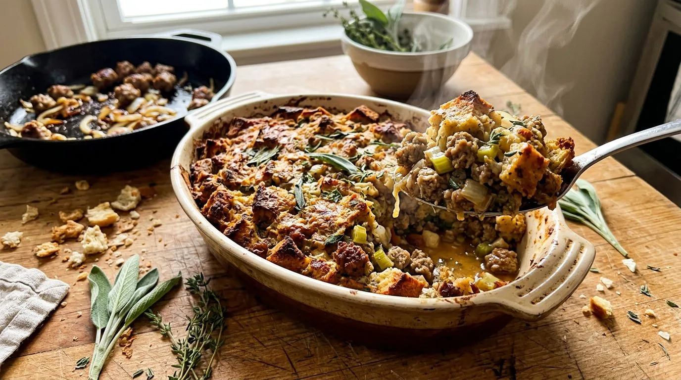 Classic Sausage Stuffing - homemade recipe