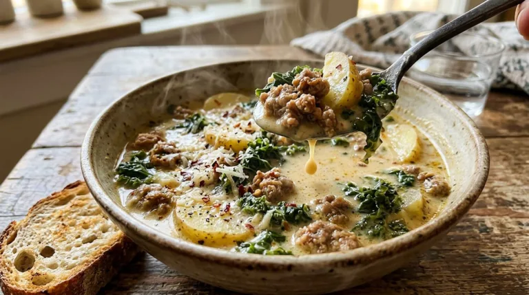 Creamy Italian Sausage and Kale Soup Recipe
