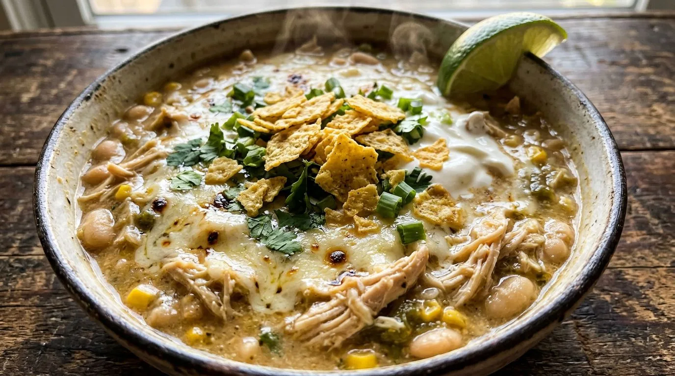Creamy White Chicken Chili - homemade recipe