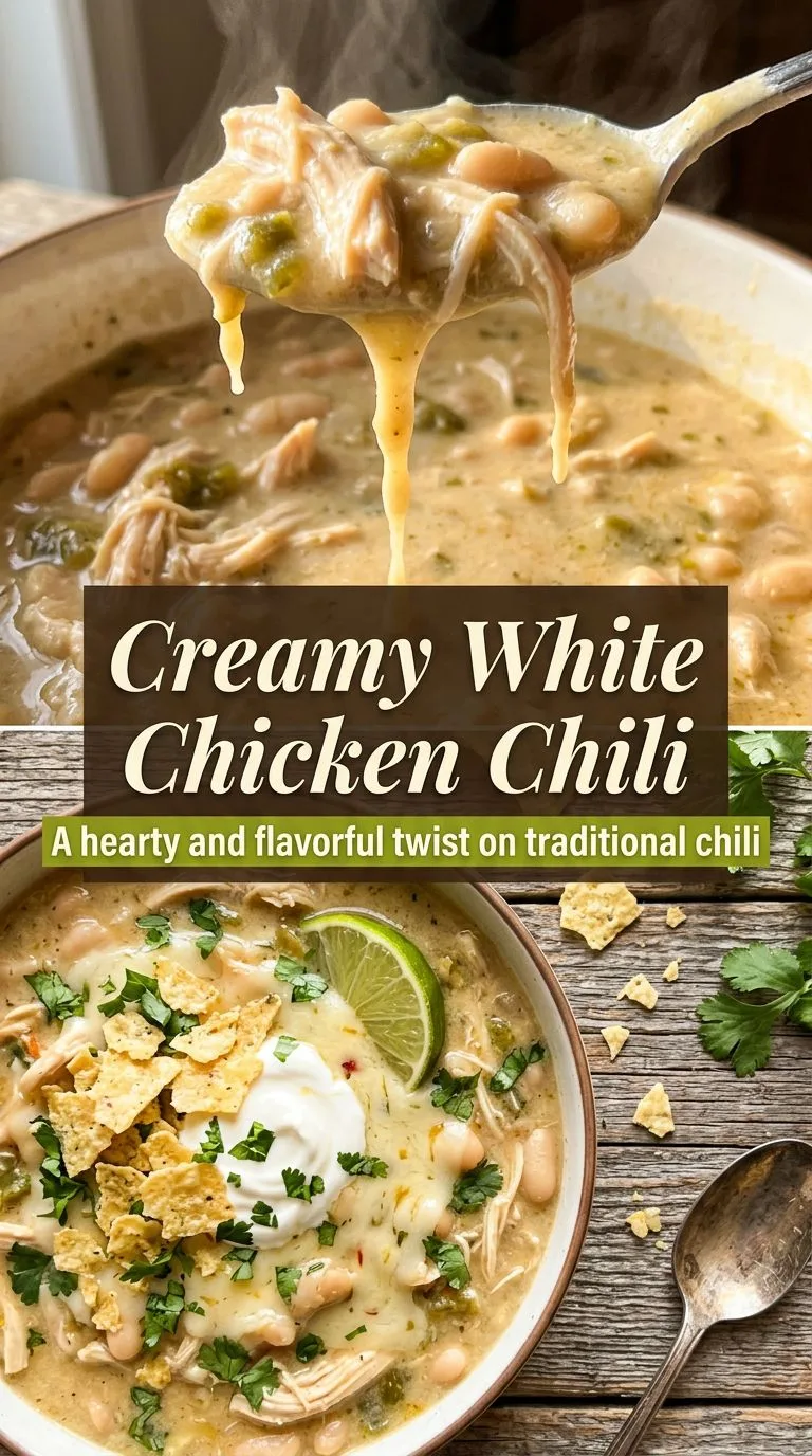 creamy white chicken chili - recipe photo