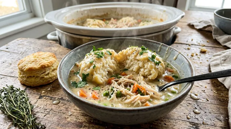 Crockpot Chicken and Dumplings Recipe – Easy Slow Cooker