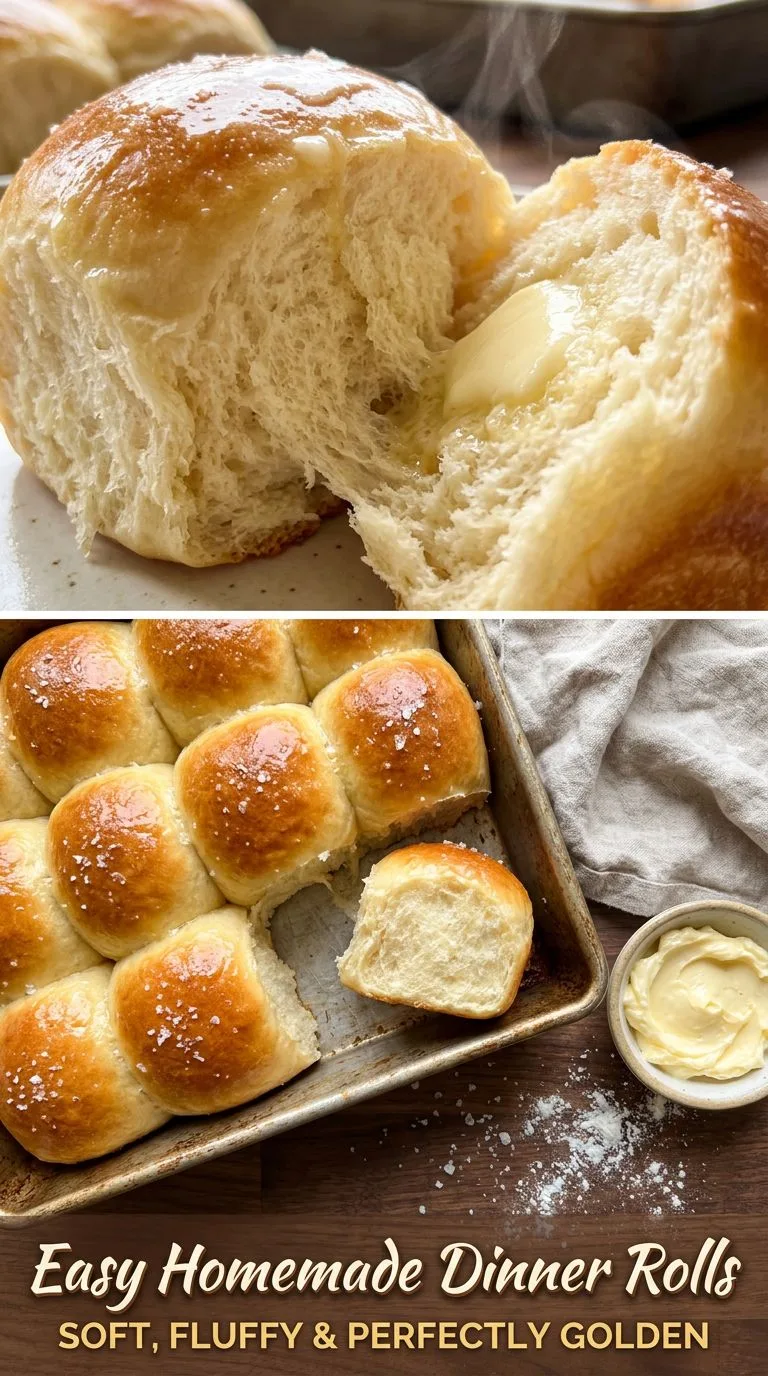 easy homemade dinner rolls - recipe photo