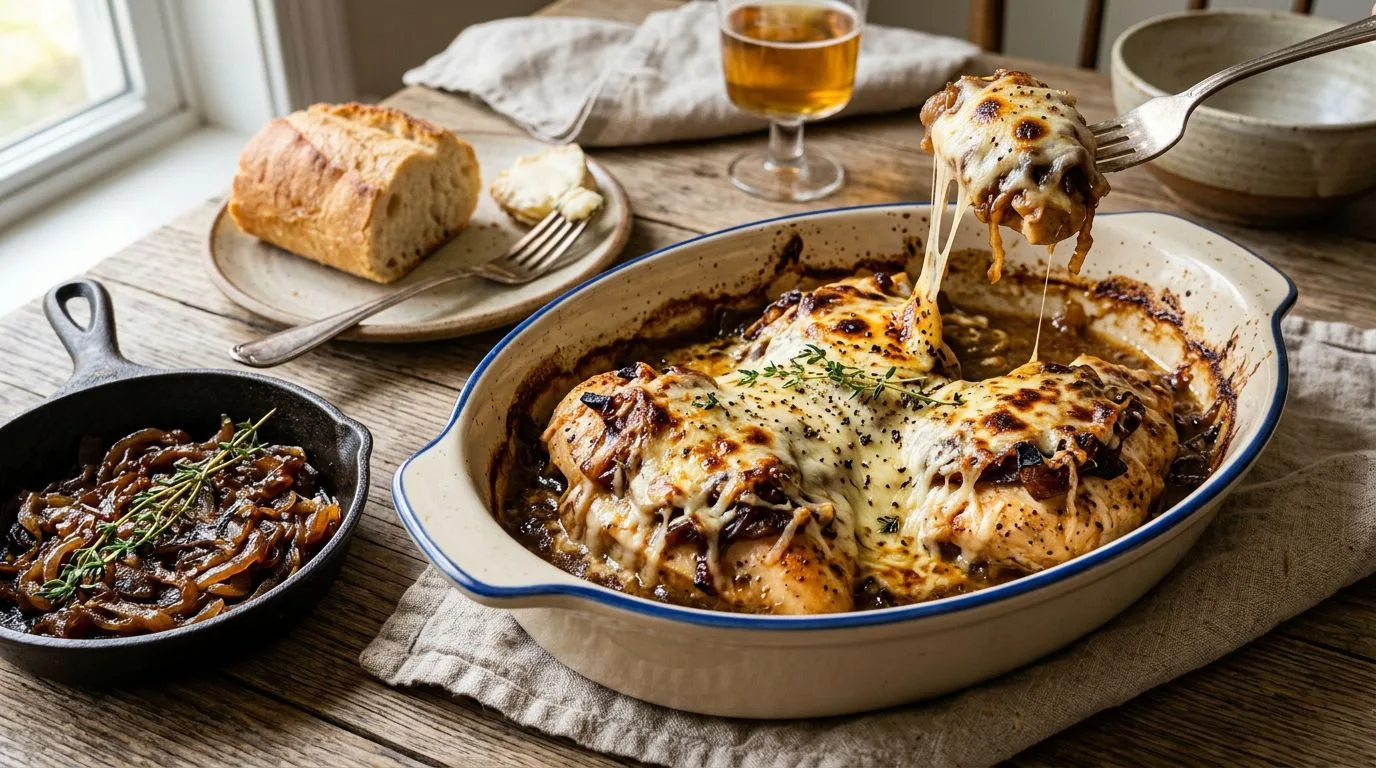 French Onion Chicken Bake - homemade recipe