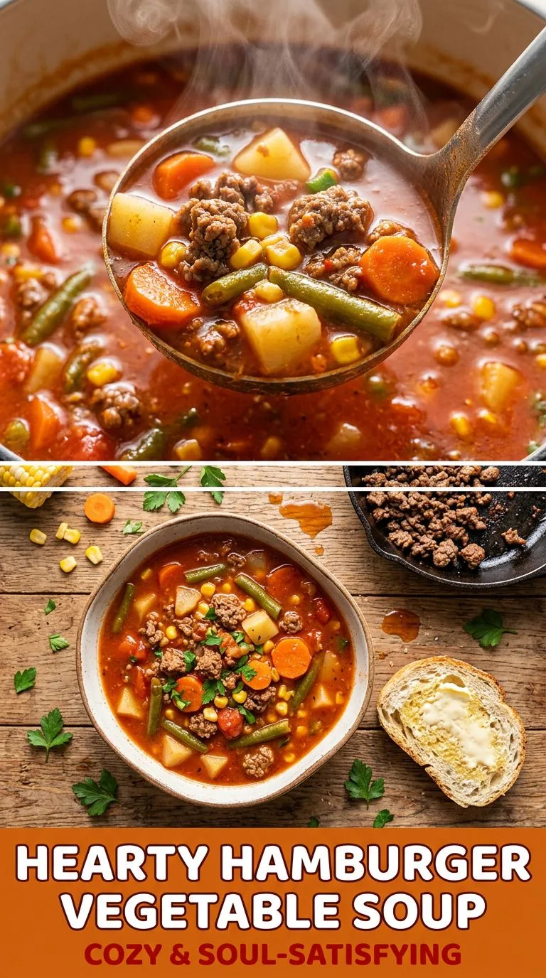hamburger vegetable soup - recipe photo