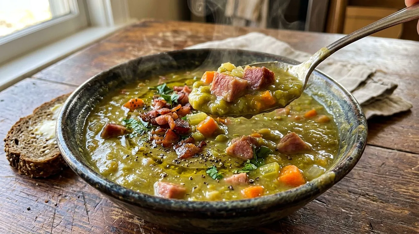 Homemade Split Pea Soup with Ham - homemade recipe