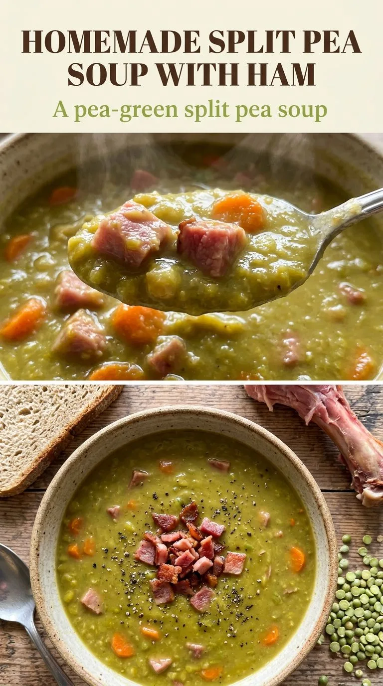 split pea soup with ham - recipe photo