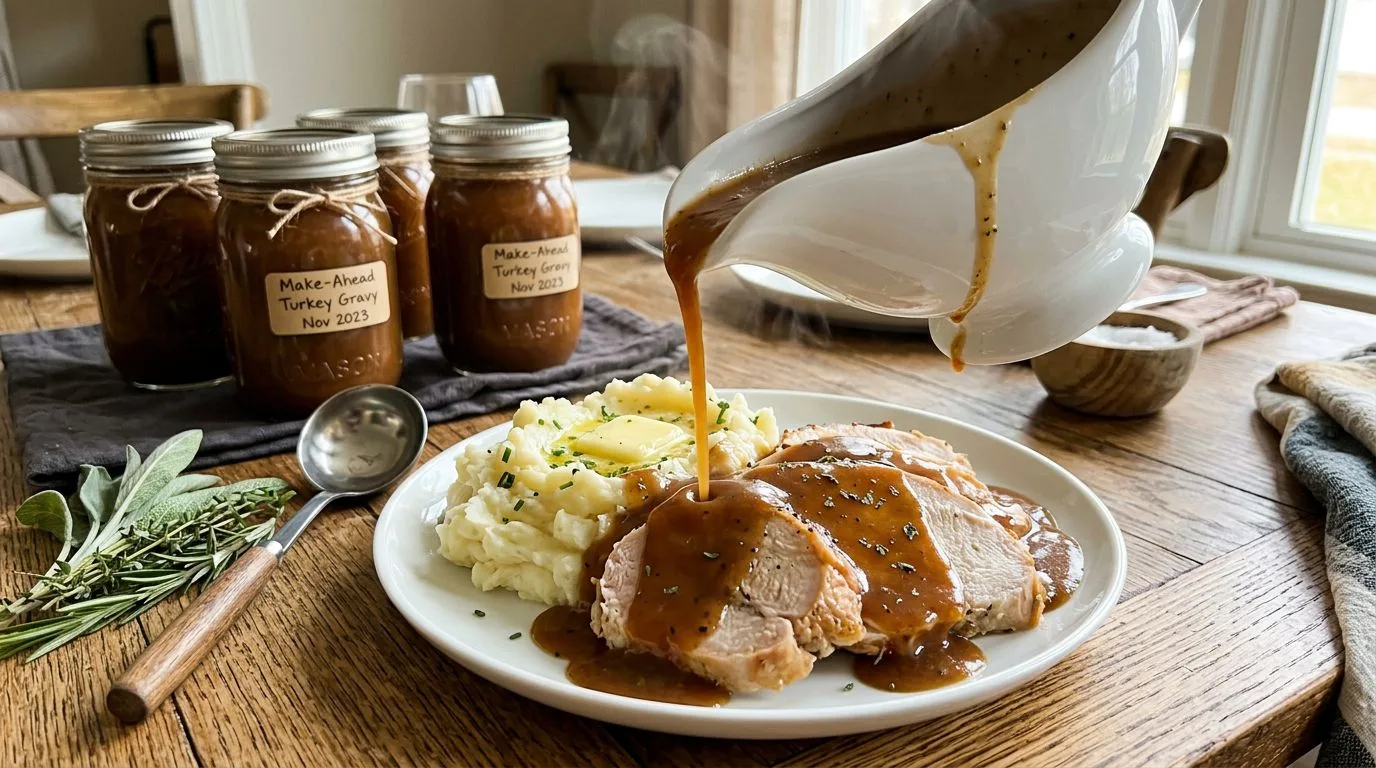 Make Ahead Turkey Gravy - homemade recipe