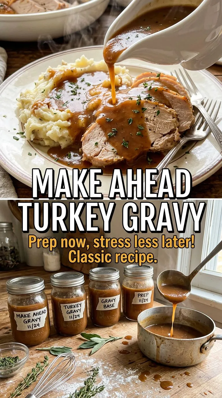 make ahead turkey gravy - recipe photo