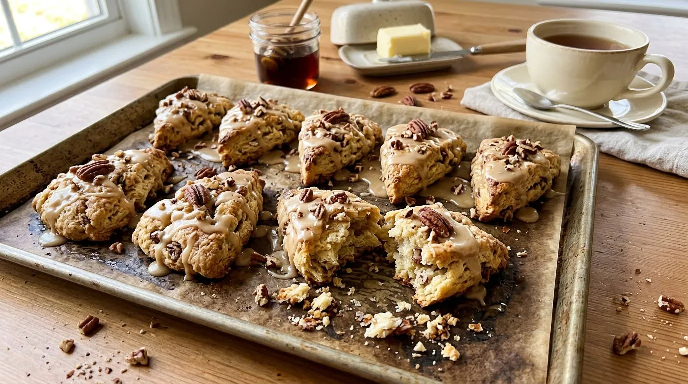 Maple Pecan Scones - homemade recipe