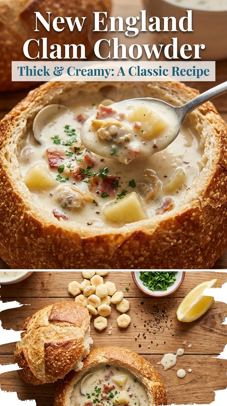 New England clam chowder - recipe photo