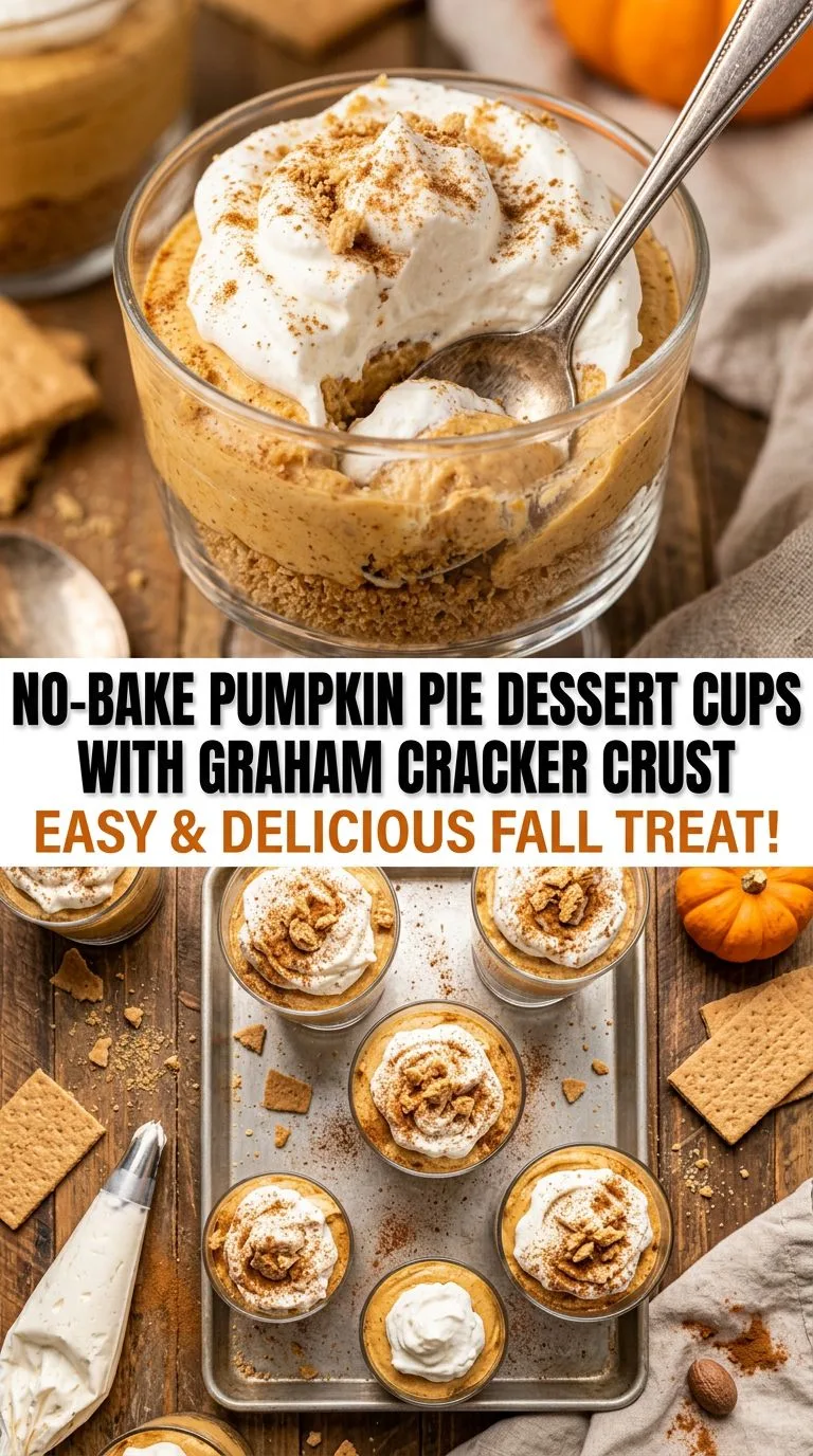 no bake pumpkin pie cups - recipe photo
