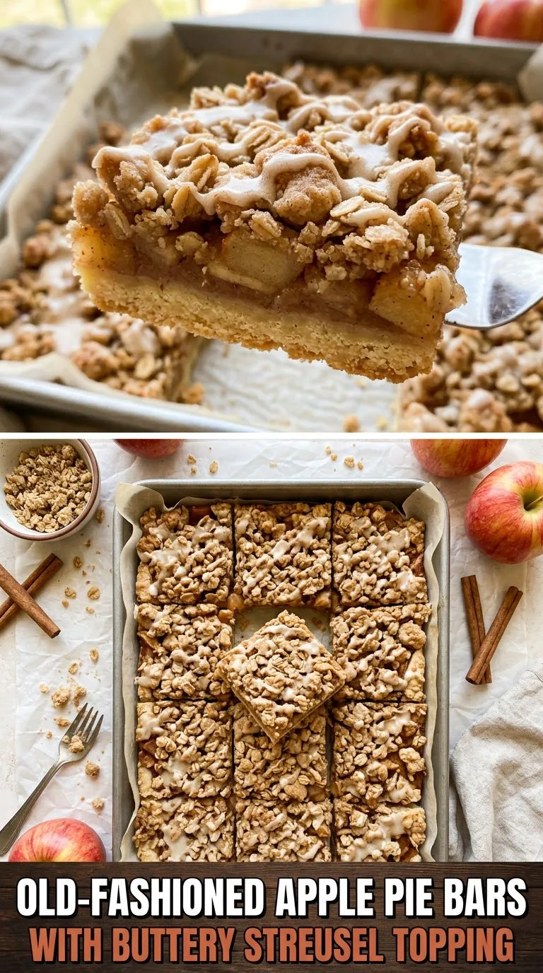 apple pie bars - recipe photo