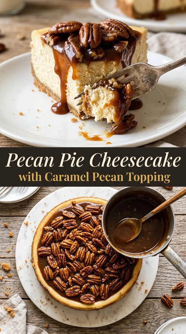 pecan pie cheesecake - recipe photo