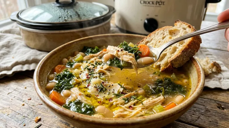 Slow Cooker Chicken and White Bean Soup Recipe