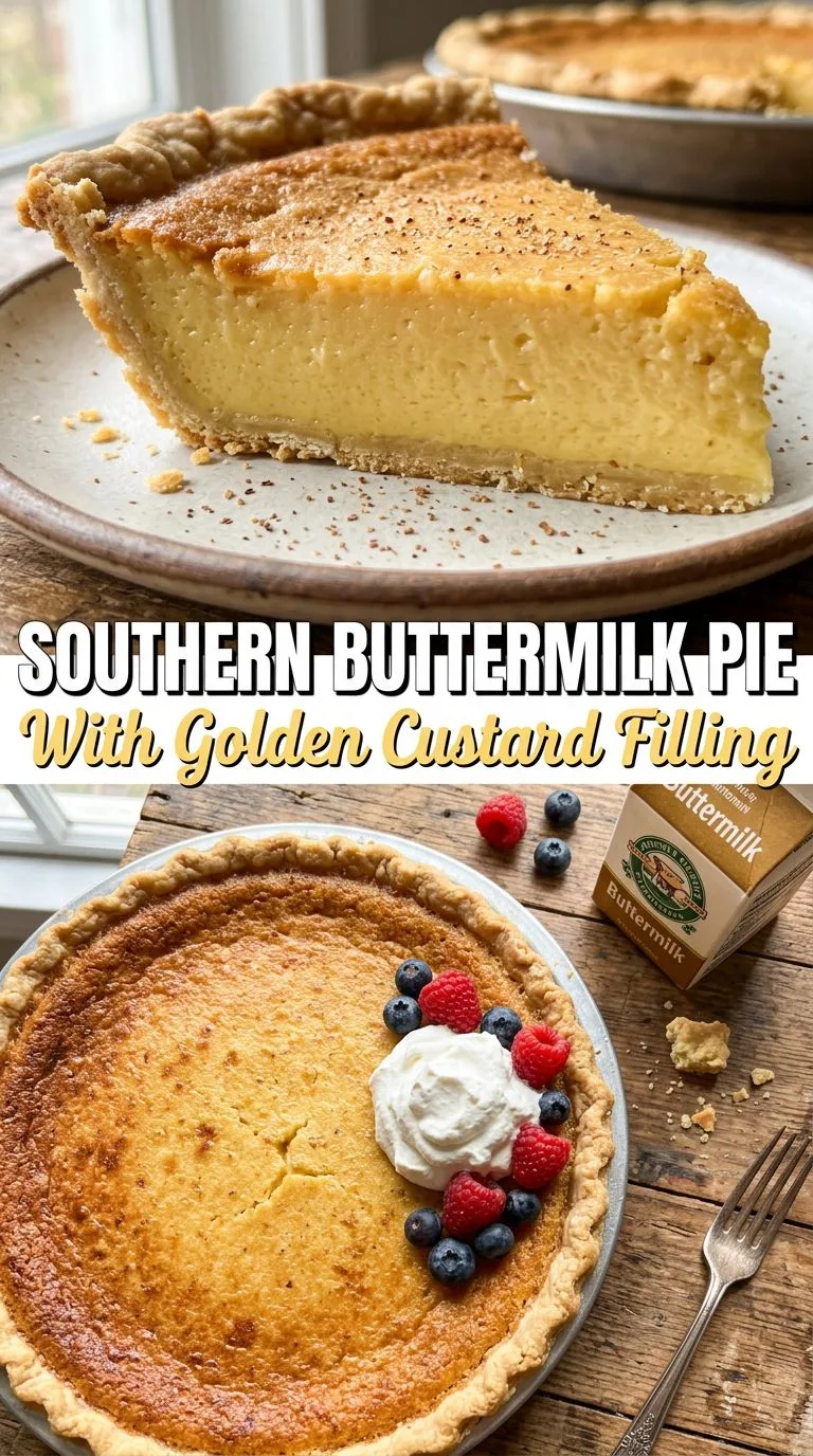 southern buttermilk pie - recipe photo