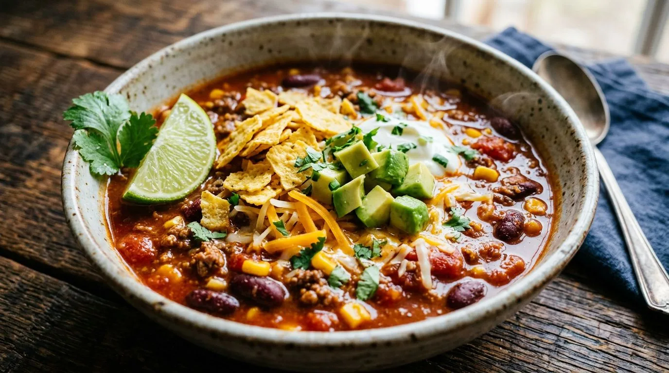 Taco Chili Soup - homemade recipe