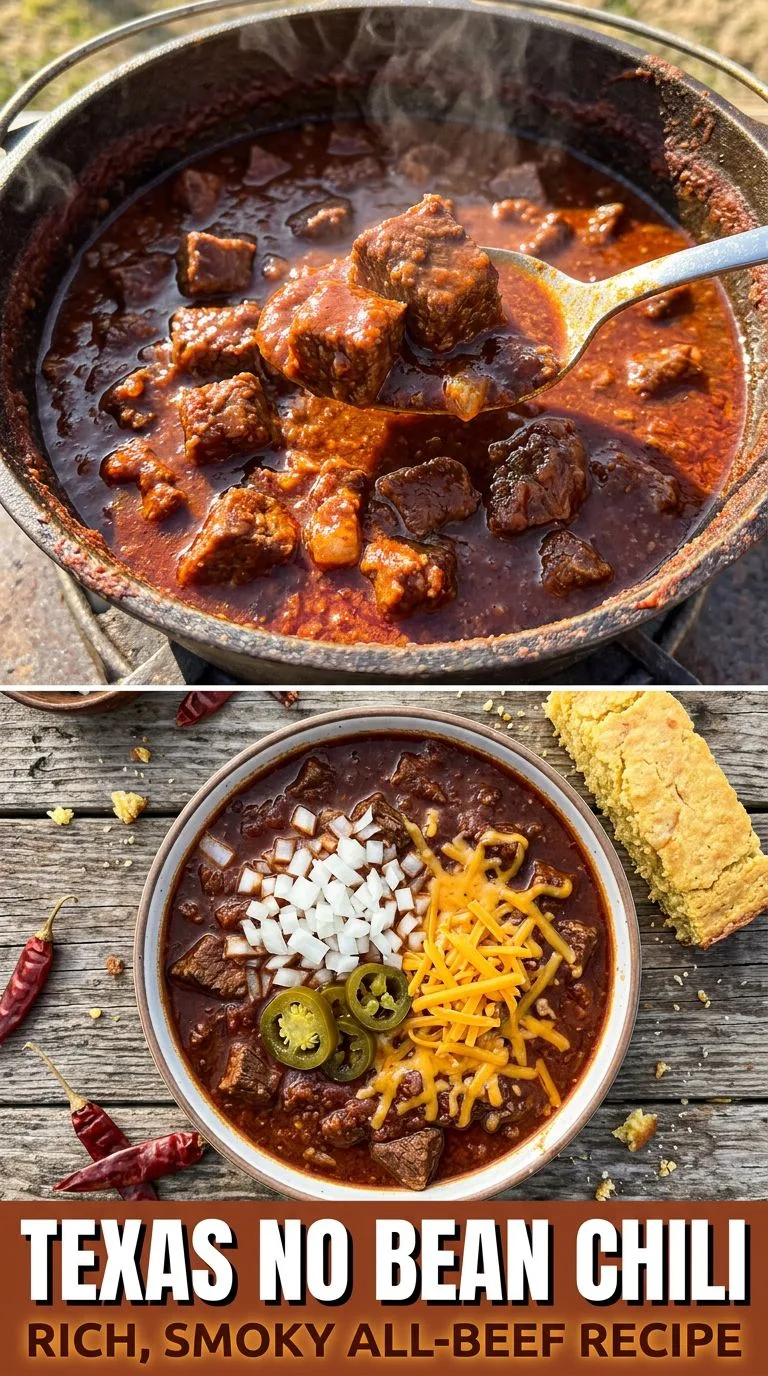 Texas no bean chili - recipe photo