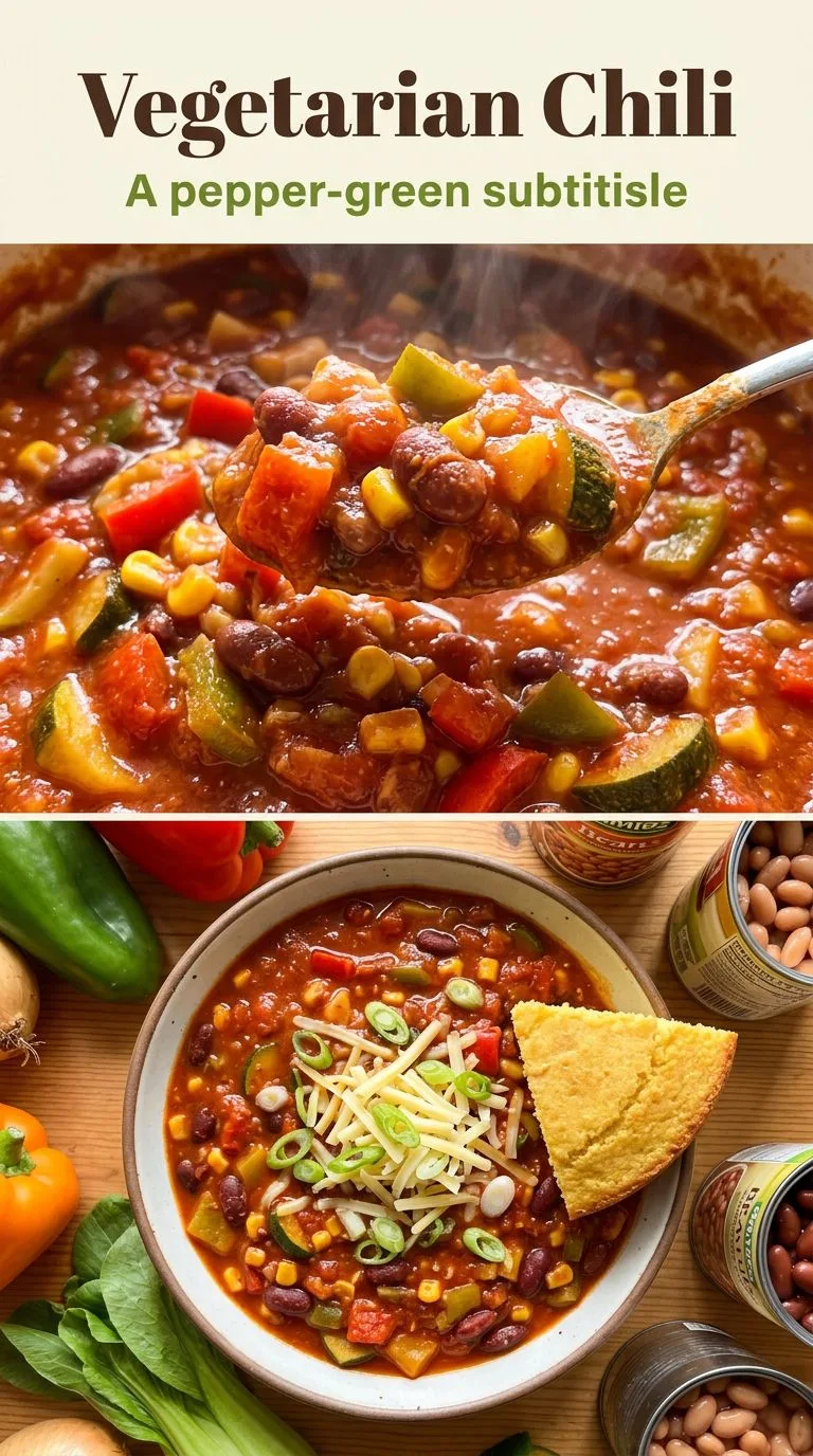 vegetarian chili - recipe photo